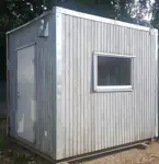 Koka biroja konteiners, 2,9 x 2,9 m